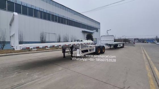 12 عجلات 12.00R25 سوبر لينك مقطورات مقطورة مزدوجة لنقل الحاويات 20ft و 40ft