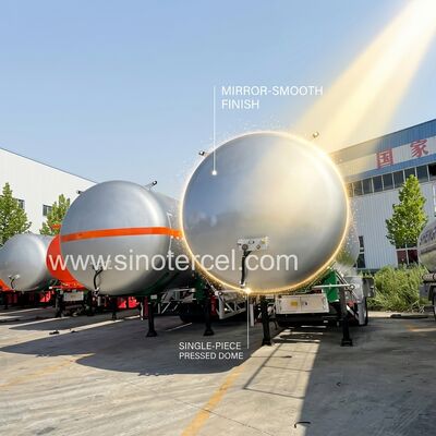 3Axle خزان الوقود نصف مقطورة 30CBM-60CBM ناقل المياه نصف مقطورة