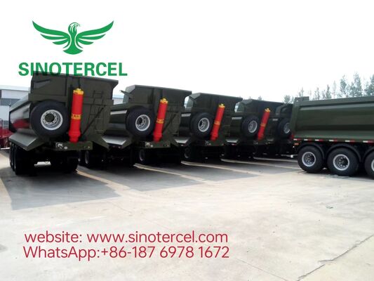 3-Axle U-Type Tipper Body Dump Semi-trailer